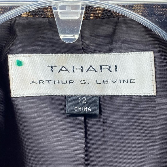 Tahari Arthur S. Levine Women's Size 12 Cheetah Leopard Print Blazer Jacket - Picture 5 of 10